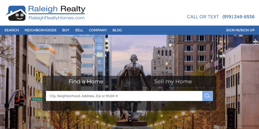 Raleigh Realty Homepage